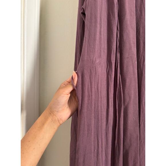 SKIMS Robe Women's Small Purple Knit Robe Pockets Open Front Cardigan Soft - Picture 8 of 10